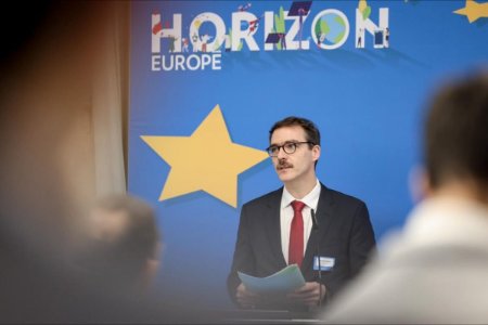 Benjamin Questier, Luxinnovation, presents key figures on Luxembourg's participation in Horizon Europe